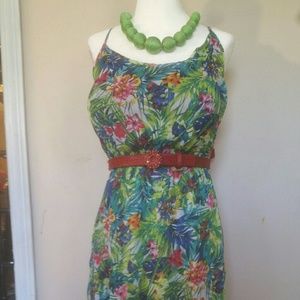 Fun exotic print sundress